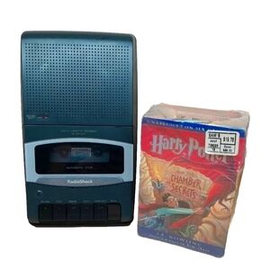 Vintage NOS Deadstock Harry Potter & The Chamber of Secrets Casset Tapes/ Player